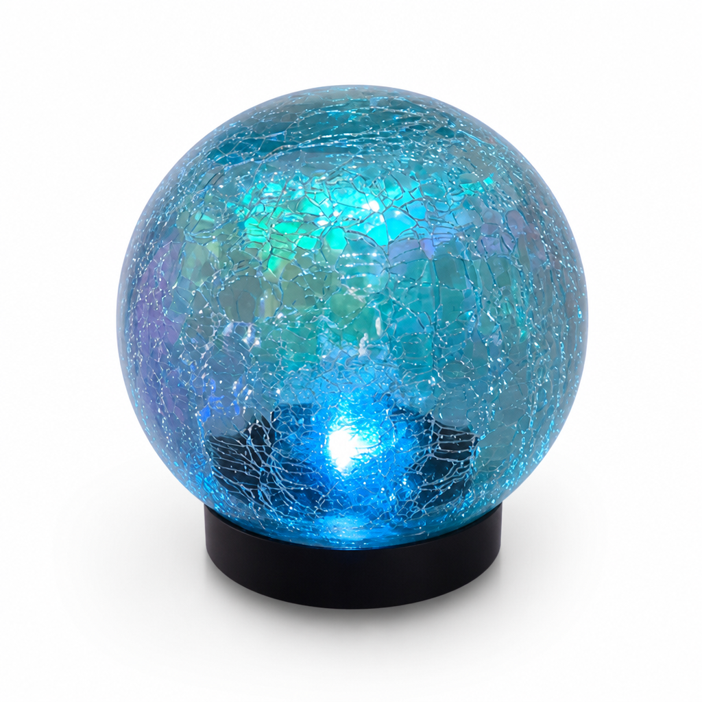 Solar-Powered Automatic Broken-Glass Garden Lamp (IP55 Waterproof)
