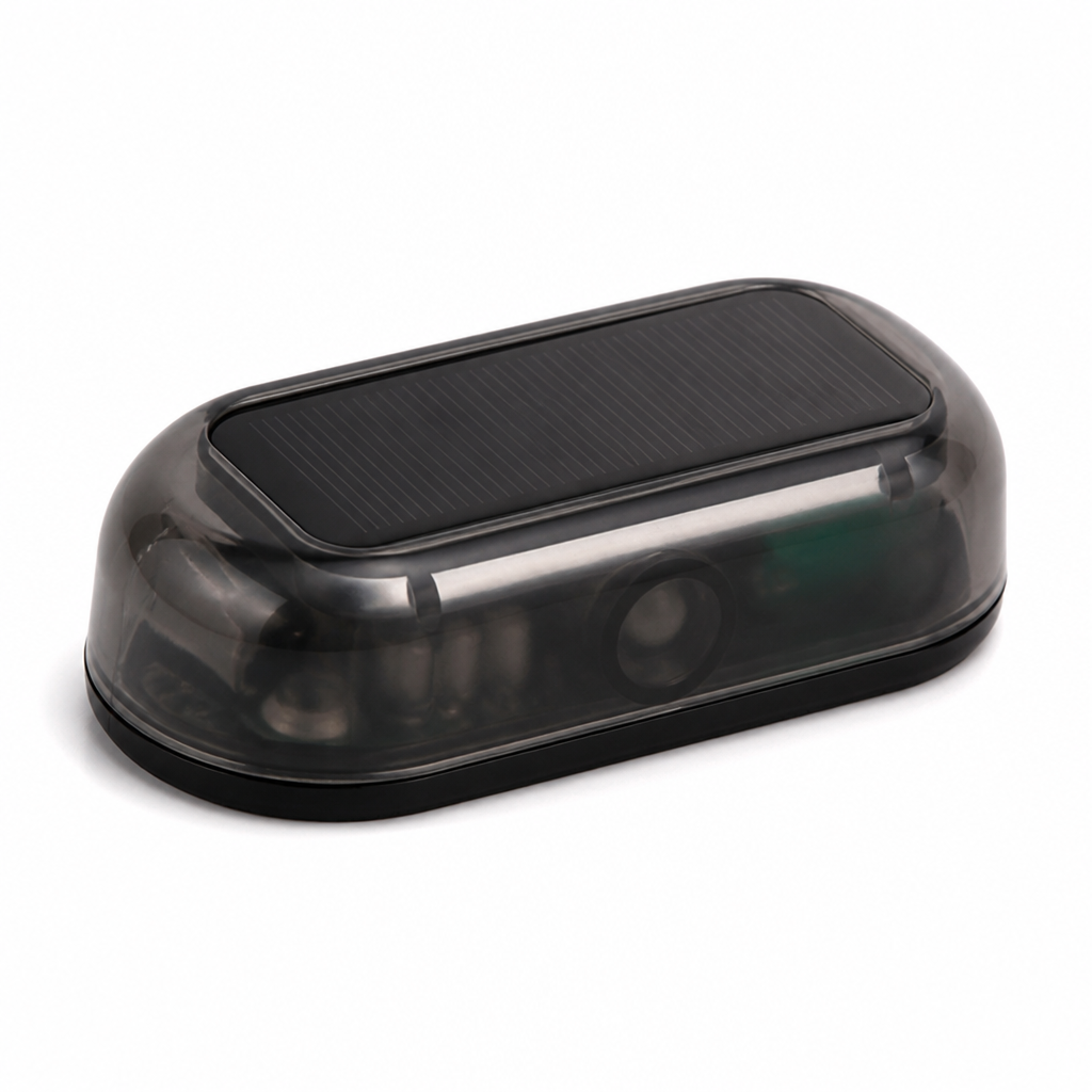 Solar-Powered Blinking LED Car Alarm Light