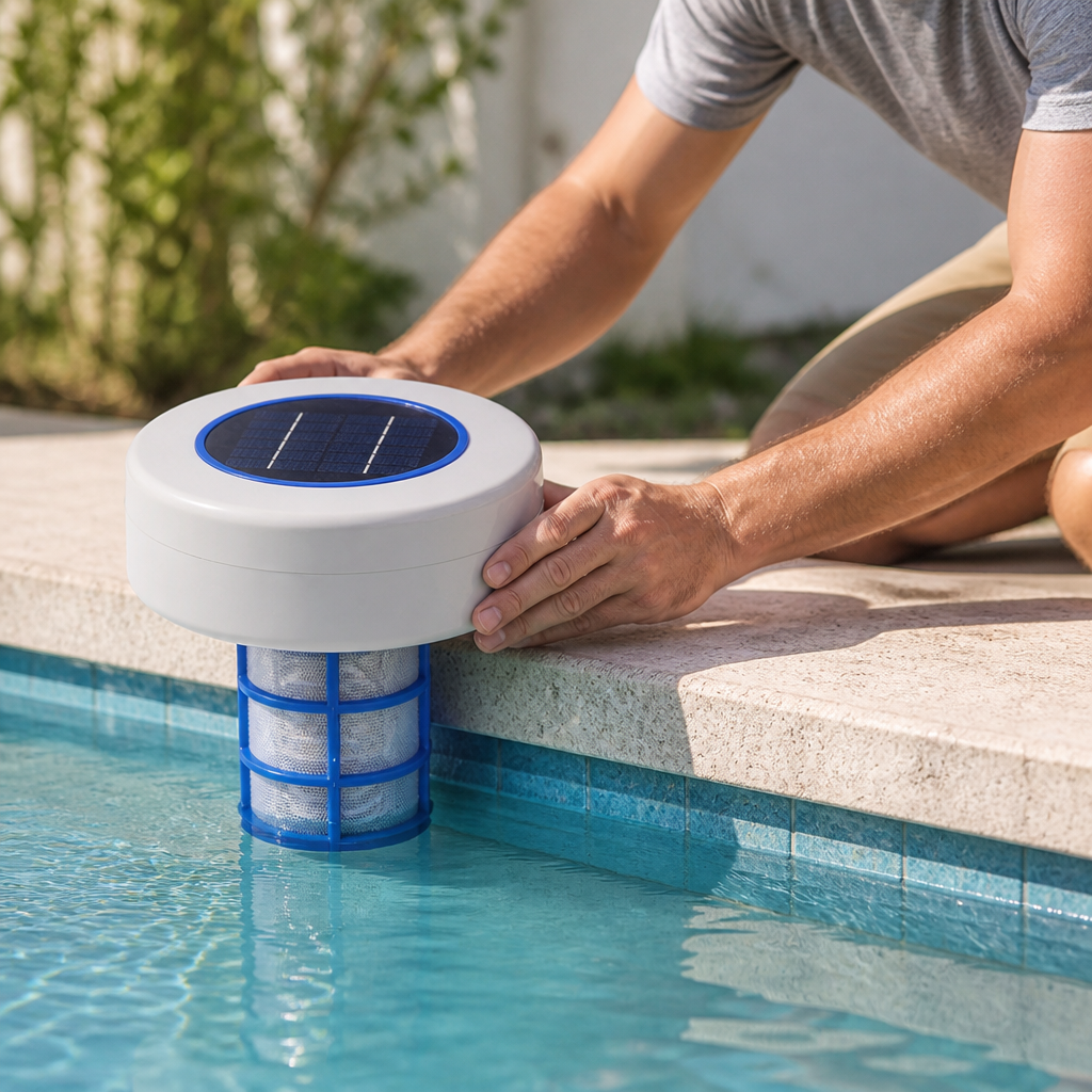 Solar-Powered Chemical-Free Floating Pool Ionizer
