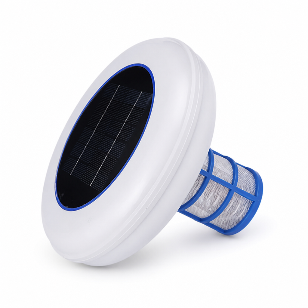Solar-Powered Floating Copper & Silver Pool Ionizer