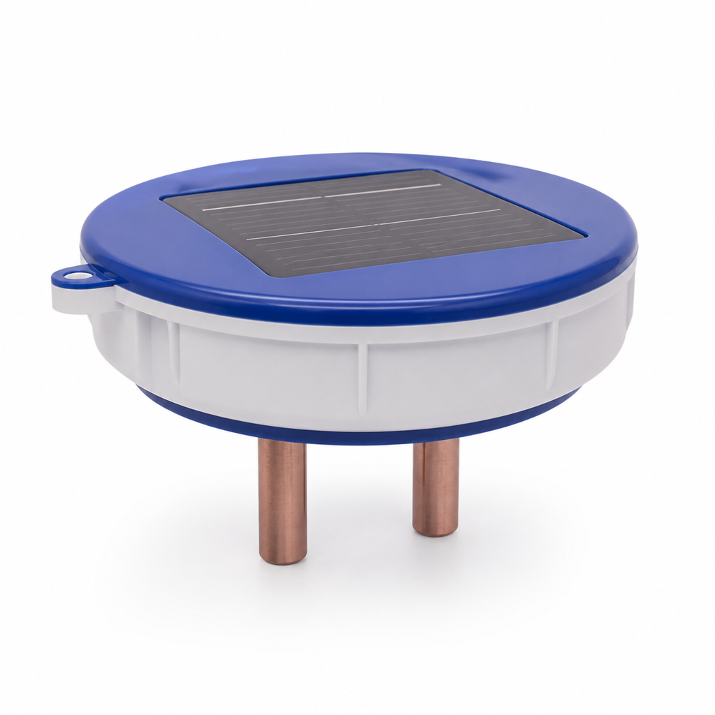 Solar-Powered Floating Copper & Silver Pool Ionizer