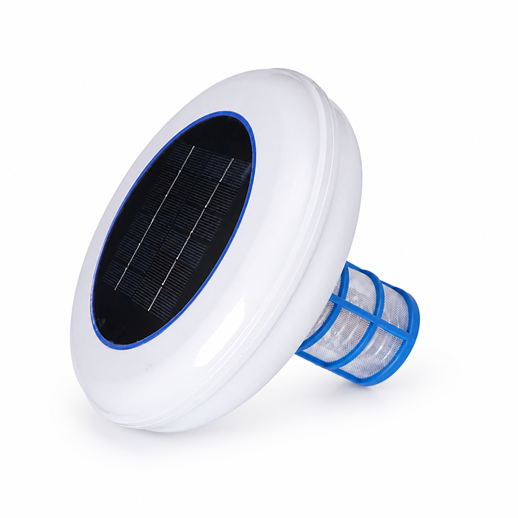 Solar-Powered Floating Copper & Silver Pool Ionizer
