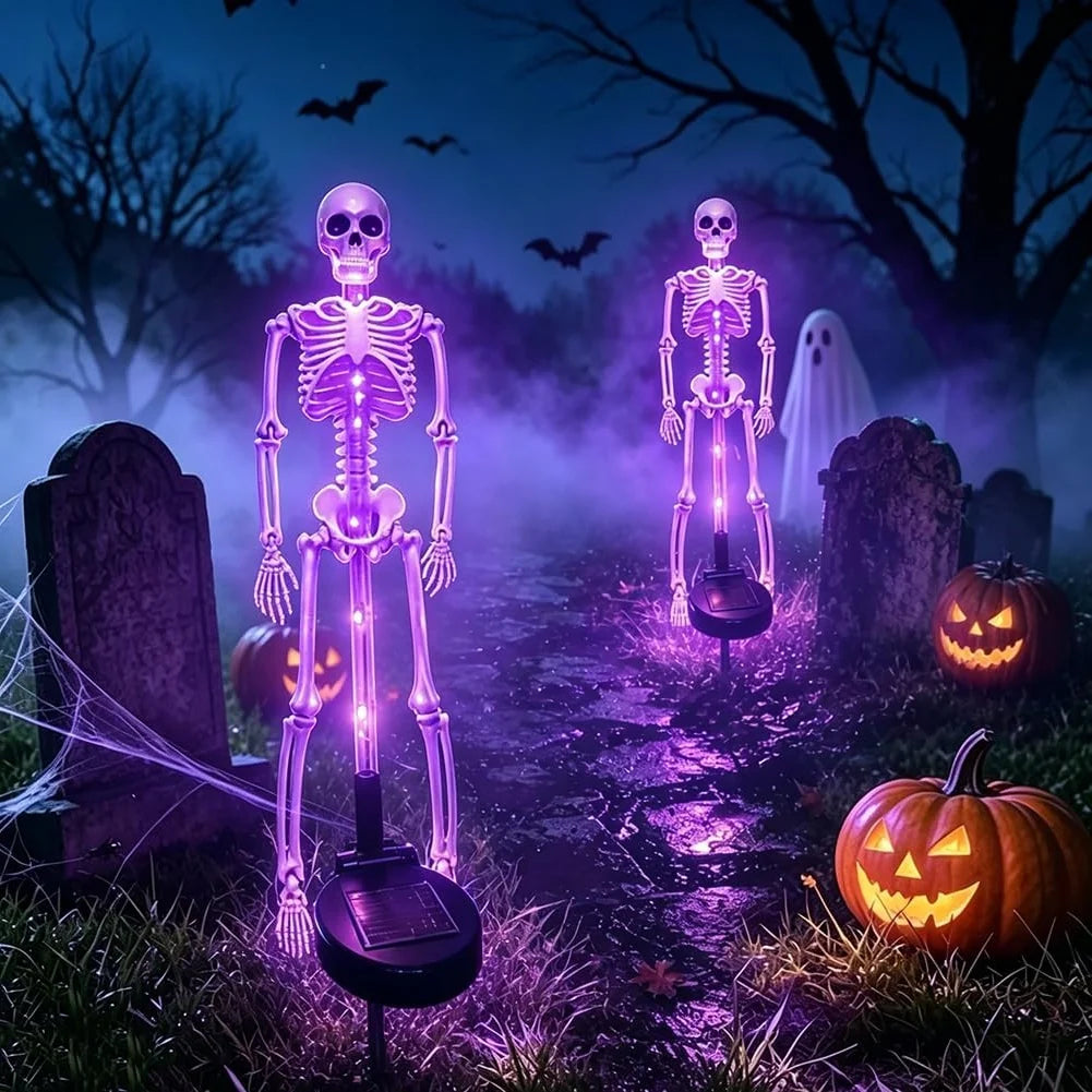 Solar Stake Lights Skeleton Set of 2