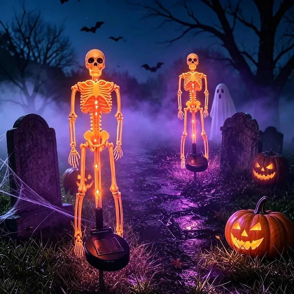 Solar Stake Lights Skeleton Set of 2