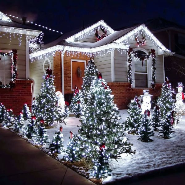 Solar String Lights 8 Modes Weather-Resistant IP65 Sealed