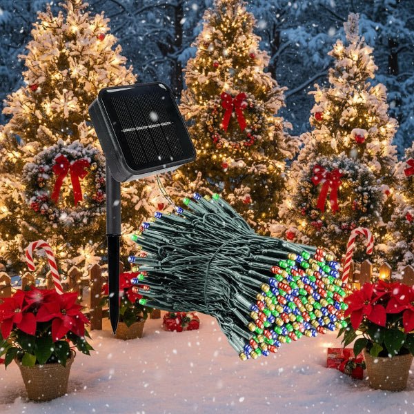 Solar String Lights 8 Modes Weather-Resistant IP65 Sealed