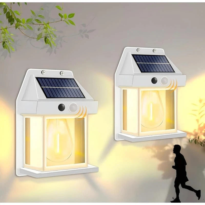 Solar Wall Light Motion Sensor IP65 Weatherproof