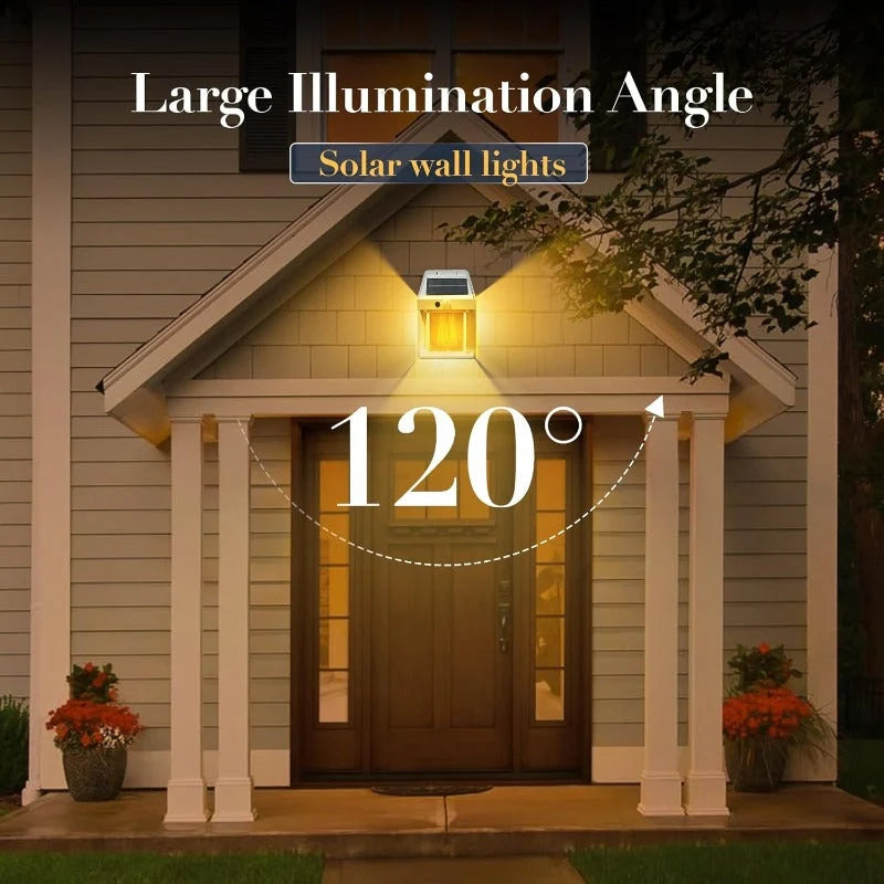 Solar Wall Light Motion Sensor IP65 Weatherproof