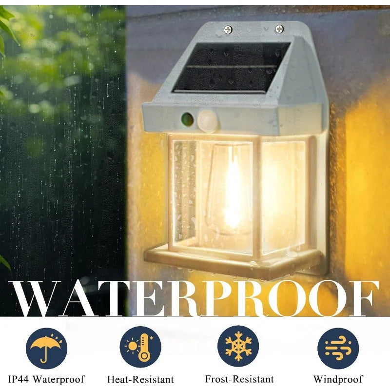 Solar Wall Light Motion Sensor IP65 Weatherproof
