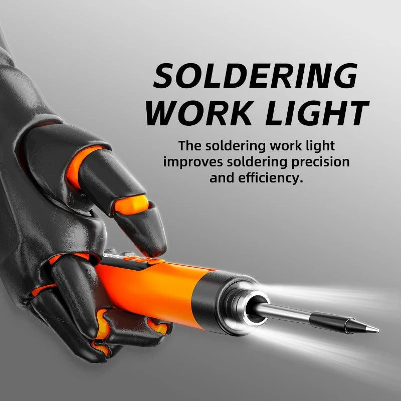 Soldering Iron Cordless Rechargeable Adjustable Temperature LED Display