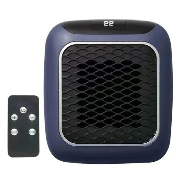 Space Heater Plug-In Ceramic 800W Adjustable Thermostat 12-Hour Timer