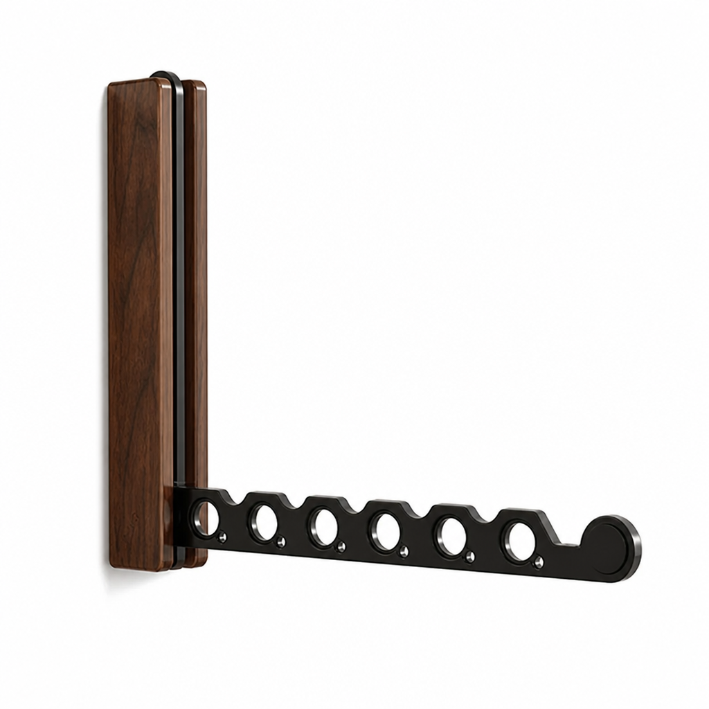 Space-Saving Foldable Wall-Mounted Coat Rack