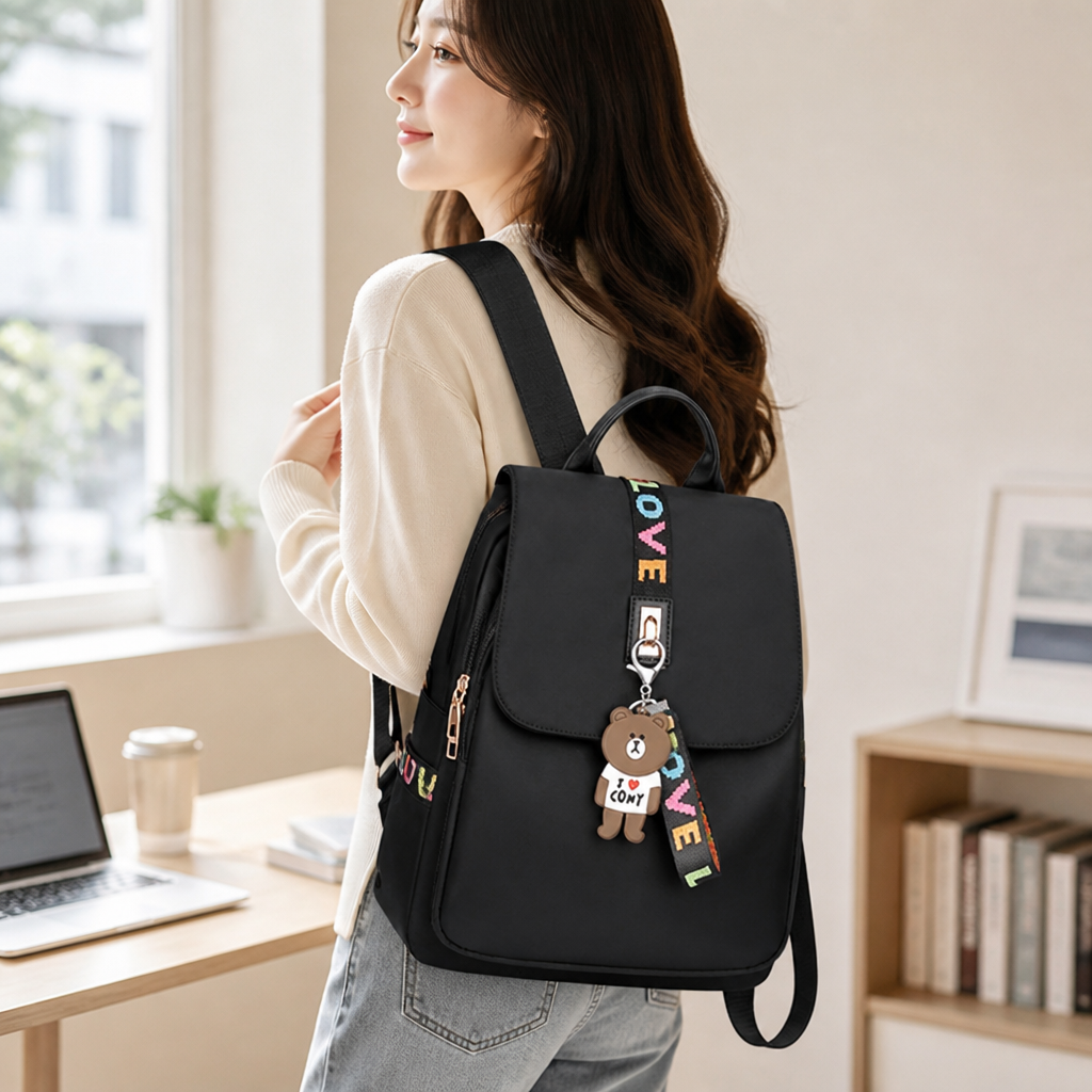 Spacious Durable Backpack With Padded Adjustable Straps