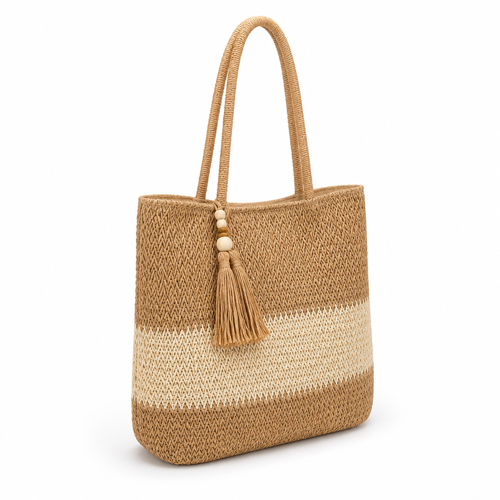 Spacious Durable Tassel Tote