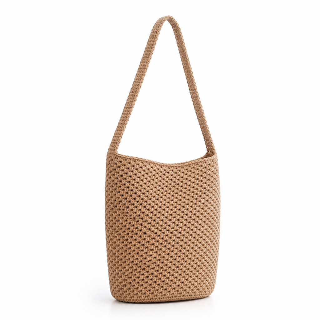 Spacious Eco-Friendly Cotton Crochet Tote Bag