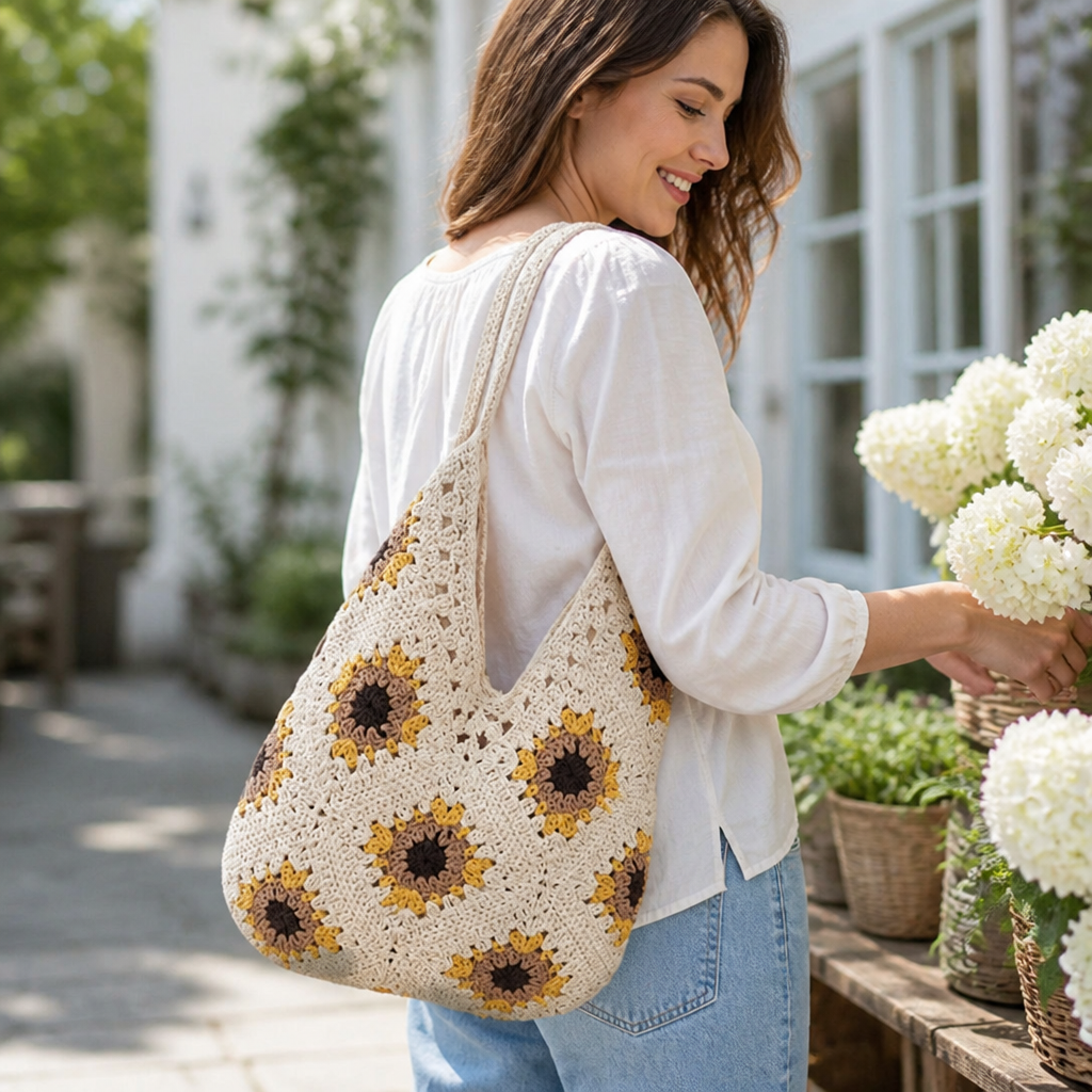 Spacious Handcrafted Eco-Friendly Hobo Bag