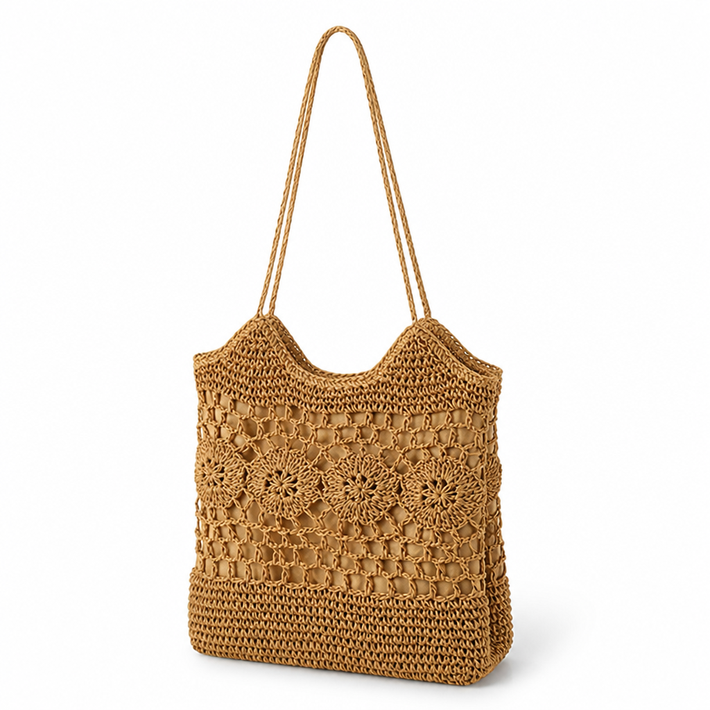 Spacious Handcrafted Macrame Tote Bag