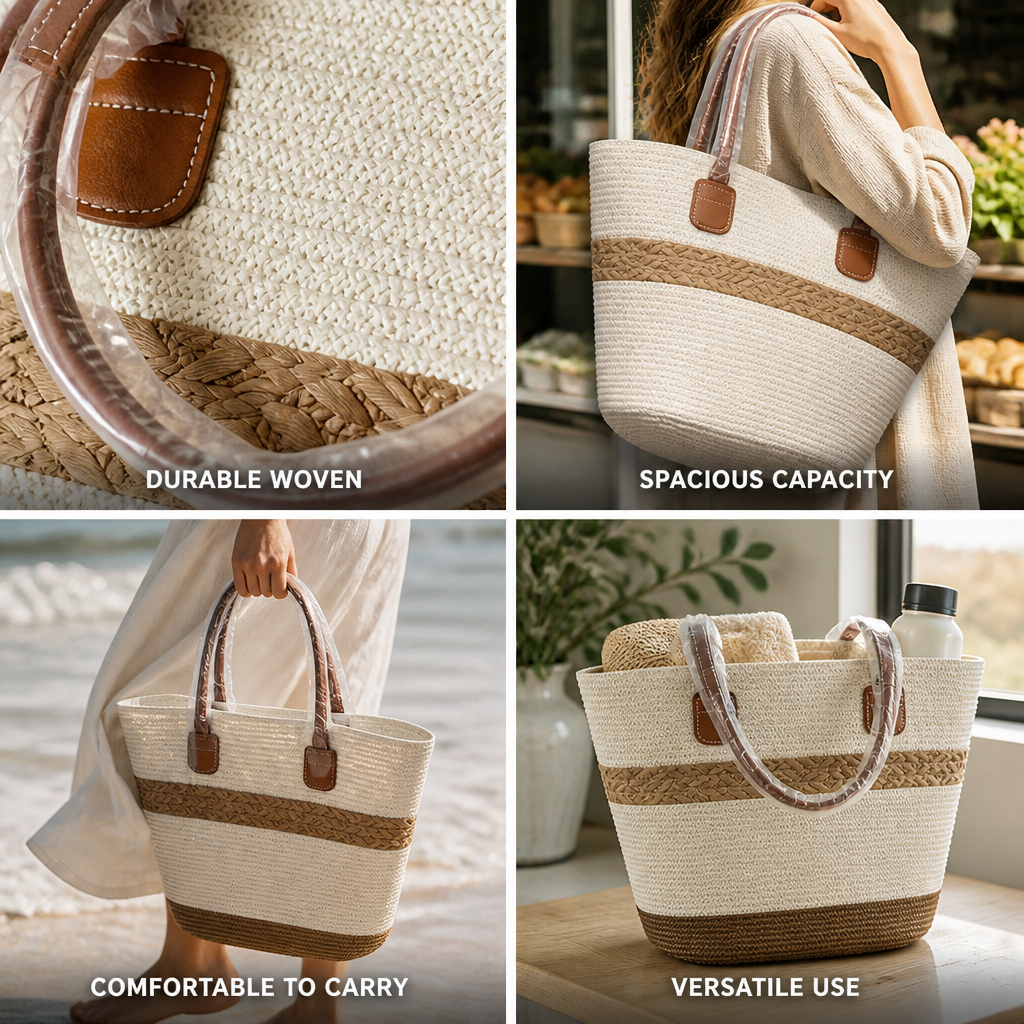 Spacious Handcrafted Woven Shopping Bag