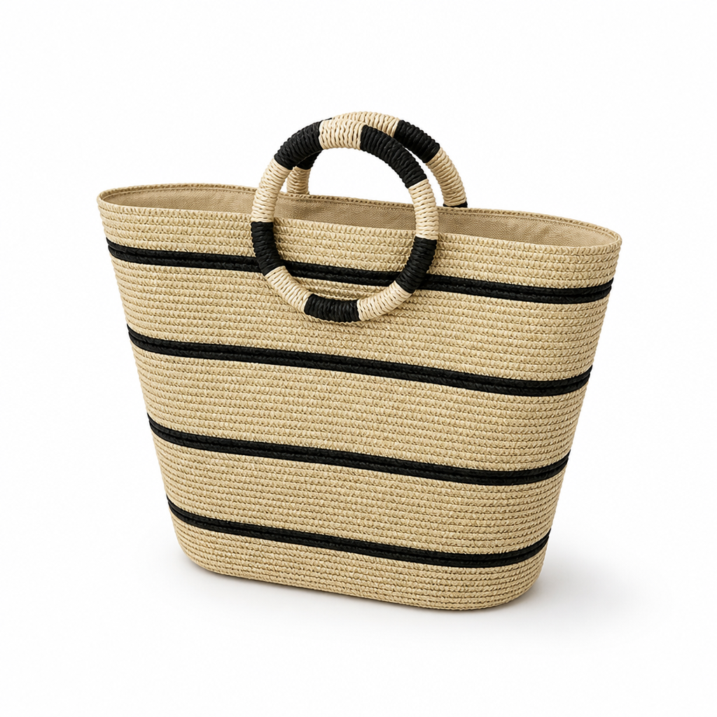 Spacious Lightweight Woven Beach Bag
