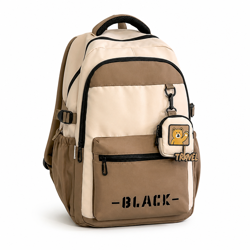 Spacious Multi-Compartment Backpack (Padded Shoulder Straps)