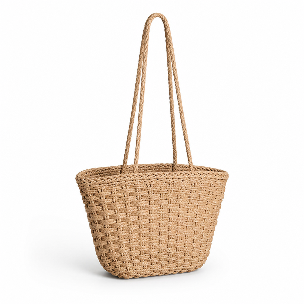 Spacious & Sustainable Woven Shopping Bag