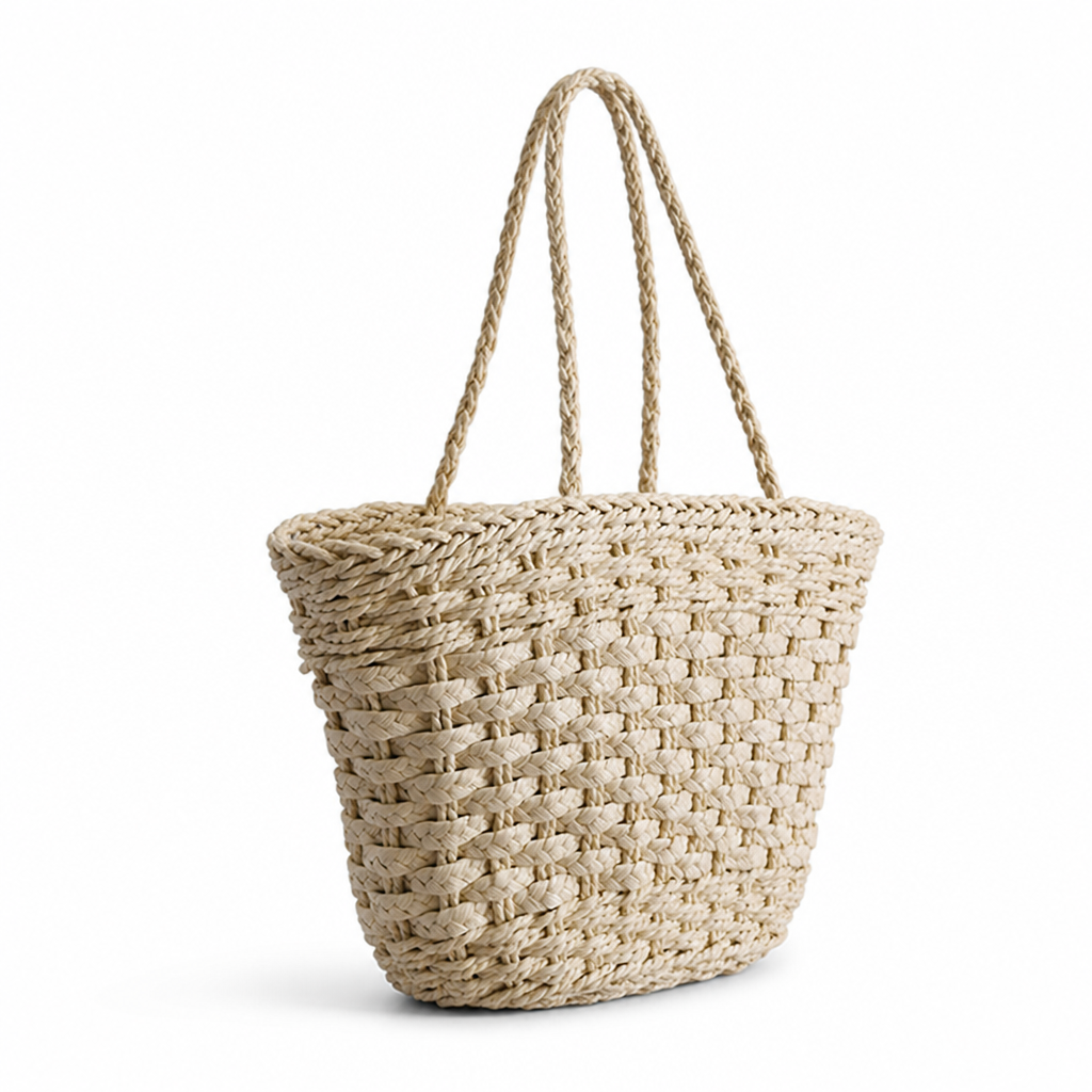 Spacious & Sustainable Woven Shopping Bag
