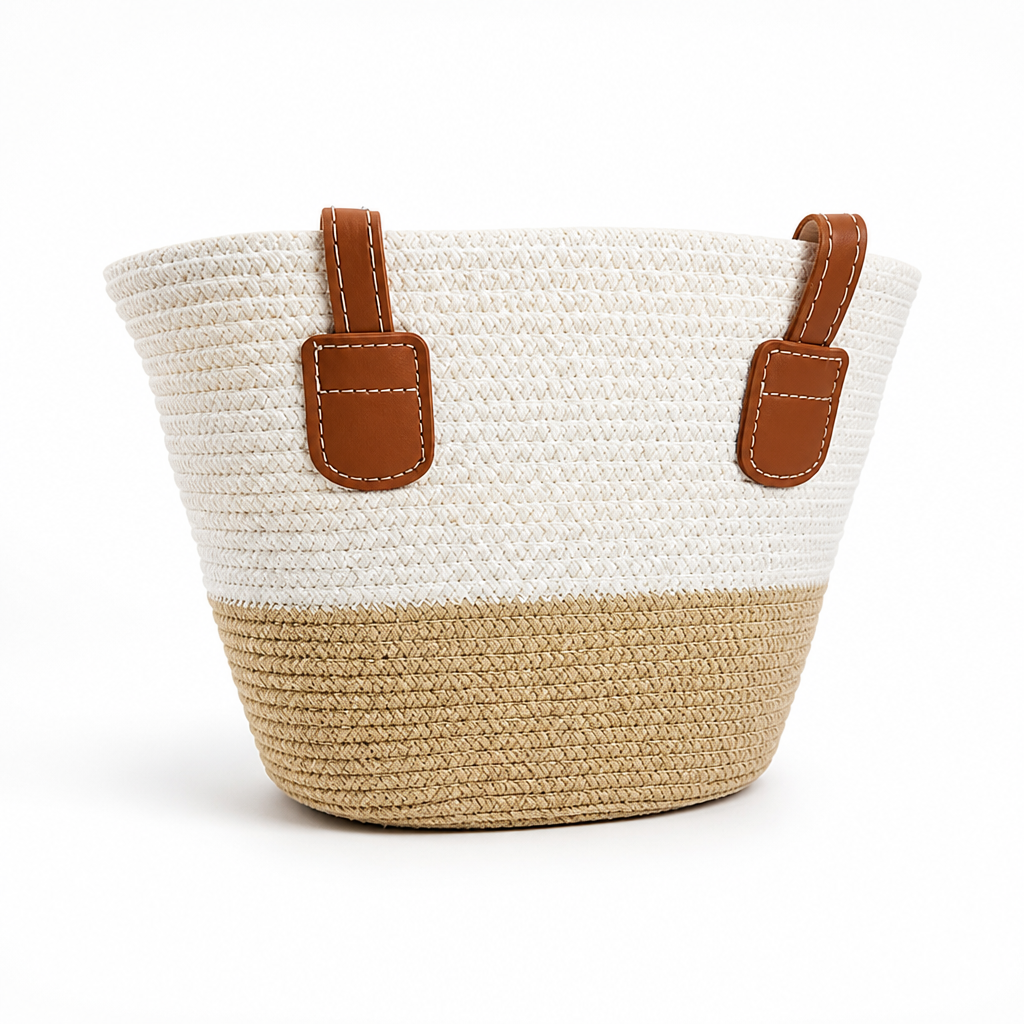 Spacious Wipe-Clean Fabric Beach Bag (Medium)