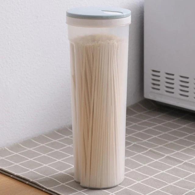 Spaghetti Storage Container Rotating Portion-Control Lid