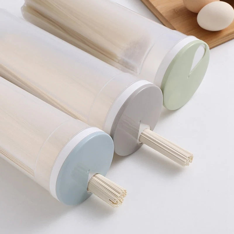 Spaghetti Storage Container Rotating Portion-Control Lid