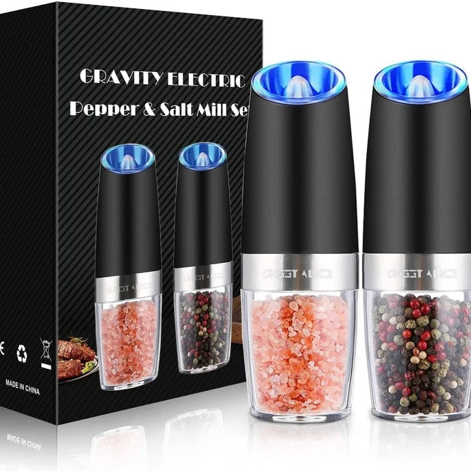 Spice Grinder Gravity-Activated One-Hand Adjustable Coarseness