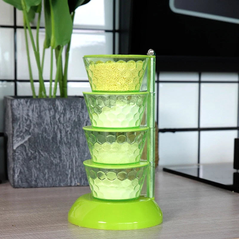 Spice Organizer 360° Rotating Sealed Storage