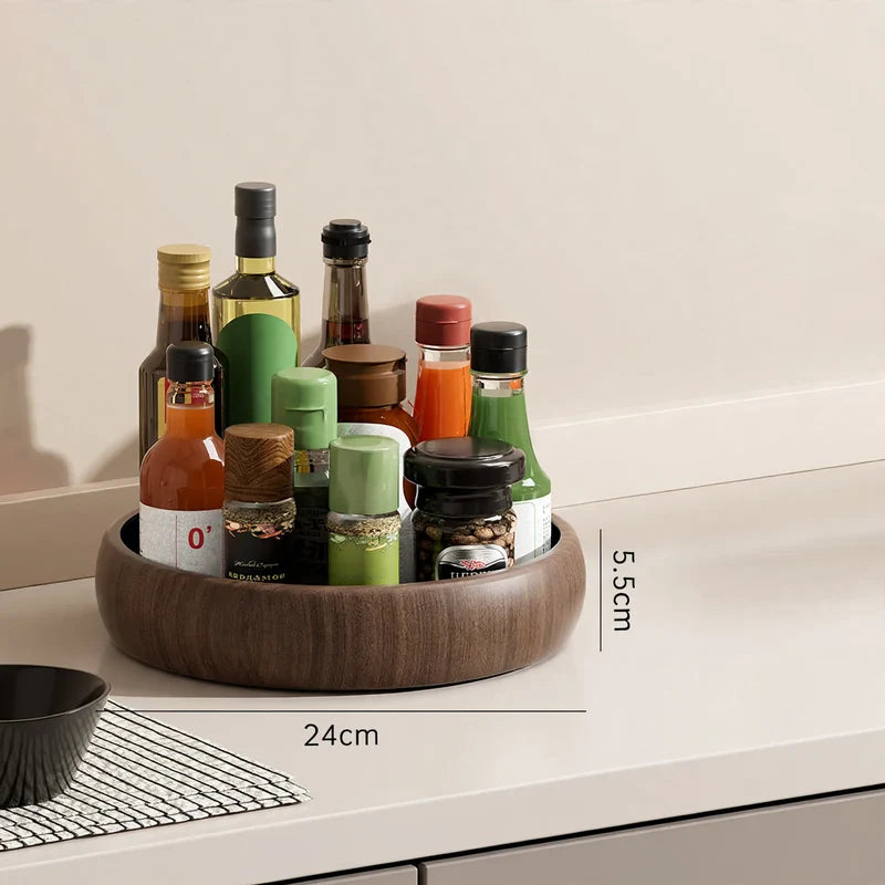 Spice Rack 360° Rotating Countertop Organizer Durable Plastic