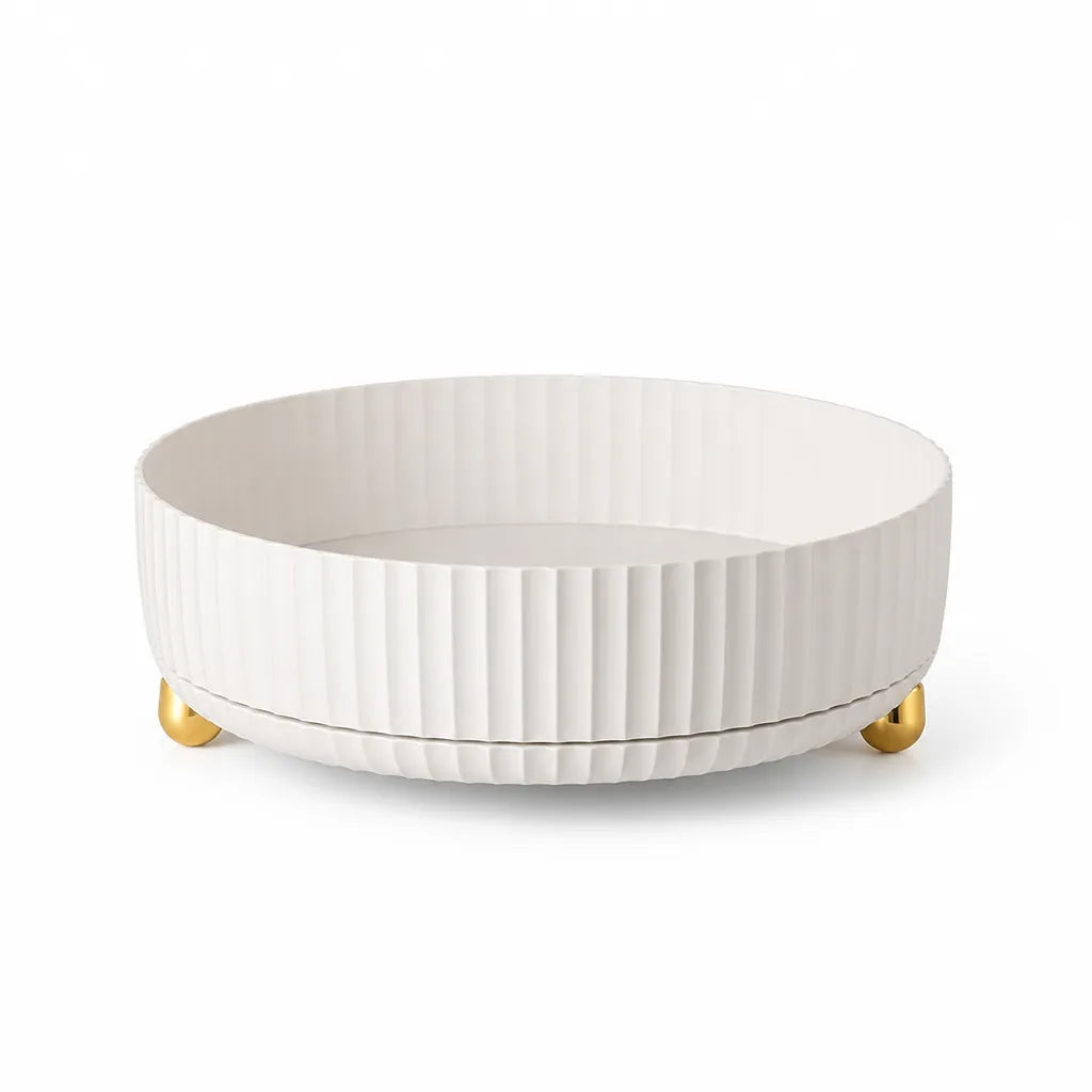 Spice Rack 360° Rotation Raised Edge & Removable Bottom