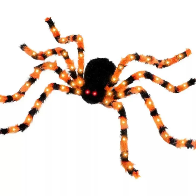 Spider Decoration Glowing LED Eyes Battery-Powered 3.3 Ft Diameter