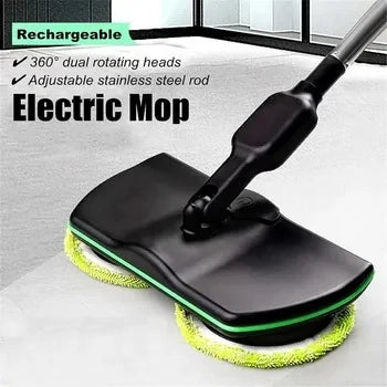Spin Mop Cordless Rotating Head Rechargeable Battery