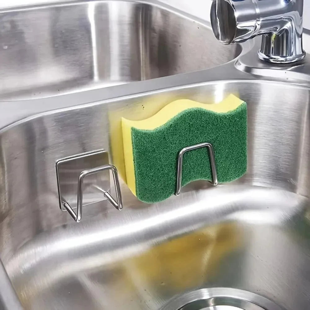 Sponge Holder Stainless Steel Space-Saving Dishwasher-Safe