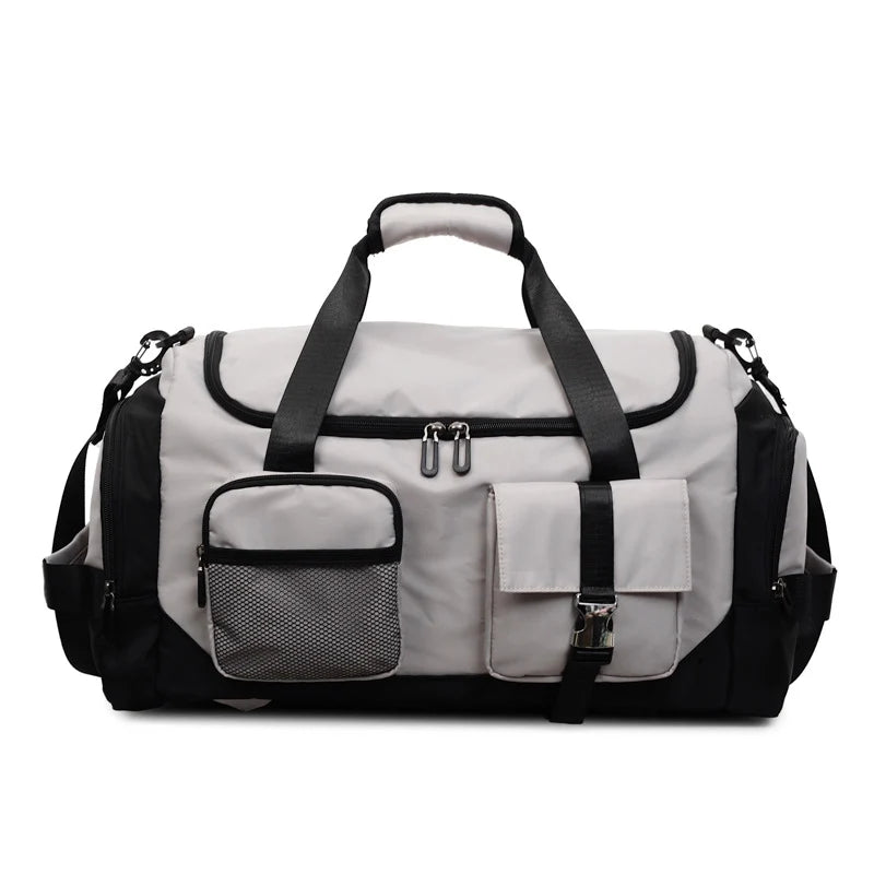 Sports Duffel Bag Water-Resistant Multi-Pocket Padded Handles