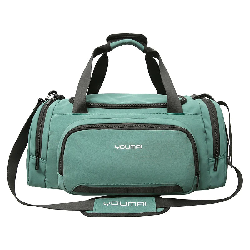 Sports Duffle Bag Spacious Multiple Pockets Adjustable Shoulder Strap