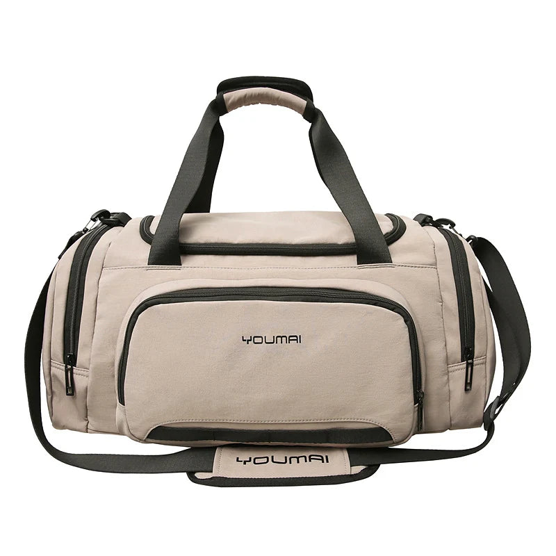 Sports Duffle Bag Spacious Multiple Pockets Adjustable Shoulder Strap