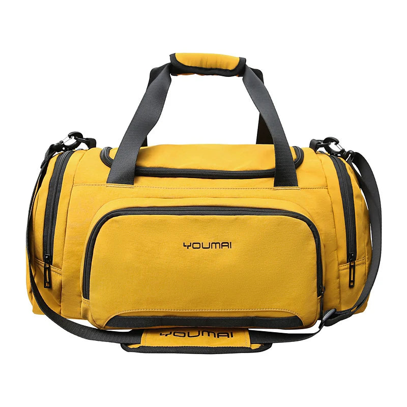 Sports Duffle Bag Spacious Multiple Pockets Adjustable Shoulder Strap