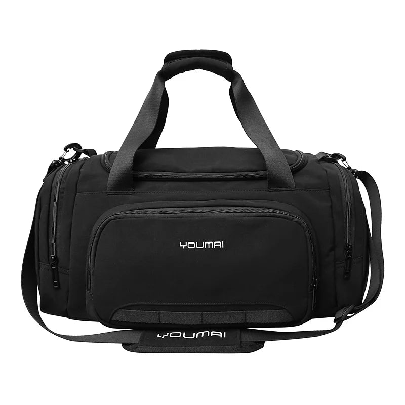 Sports Duffle Bag Spacious Multiple Pockets Adjustable Shoulder Strap