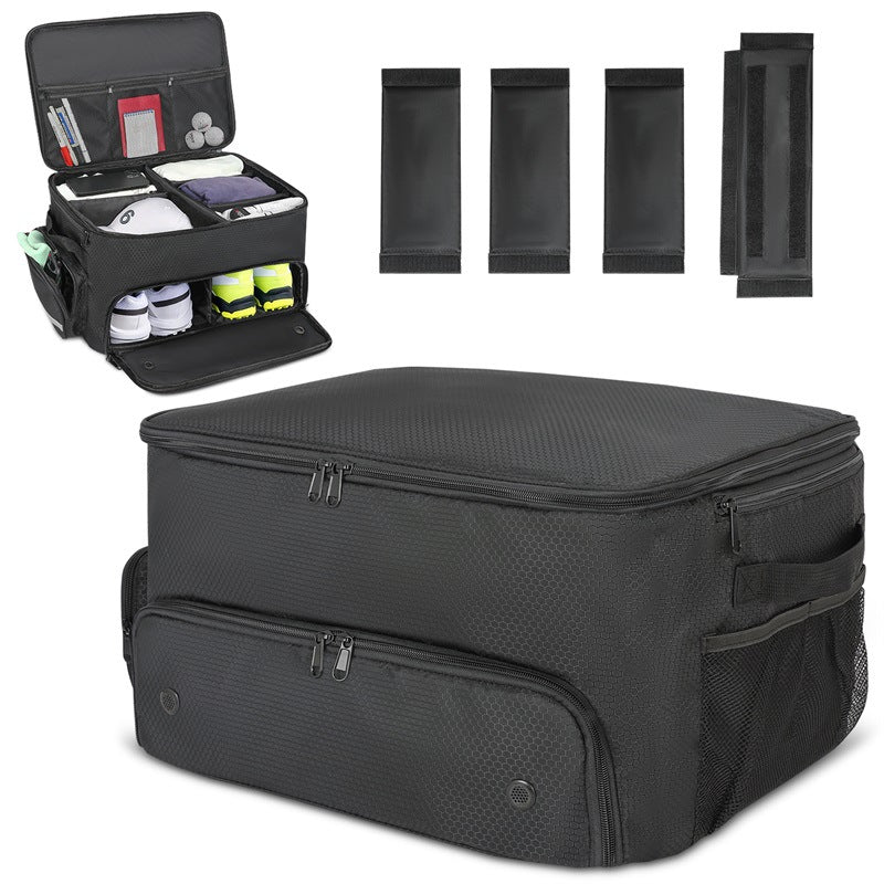Sports Gear Organizer Multi-Compartment Zippered Lightweight