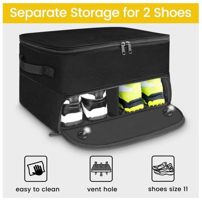 Sports Organizer Cube Adjustable Dividers Shoe Compartment Water-Resistant Fabric