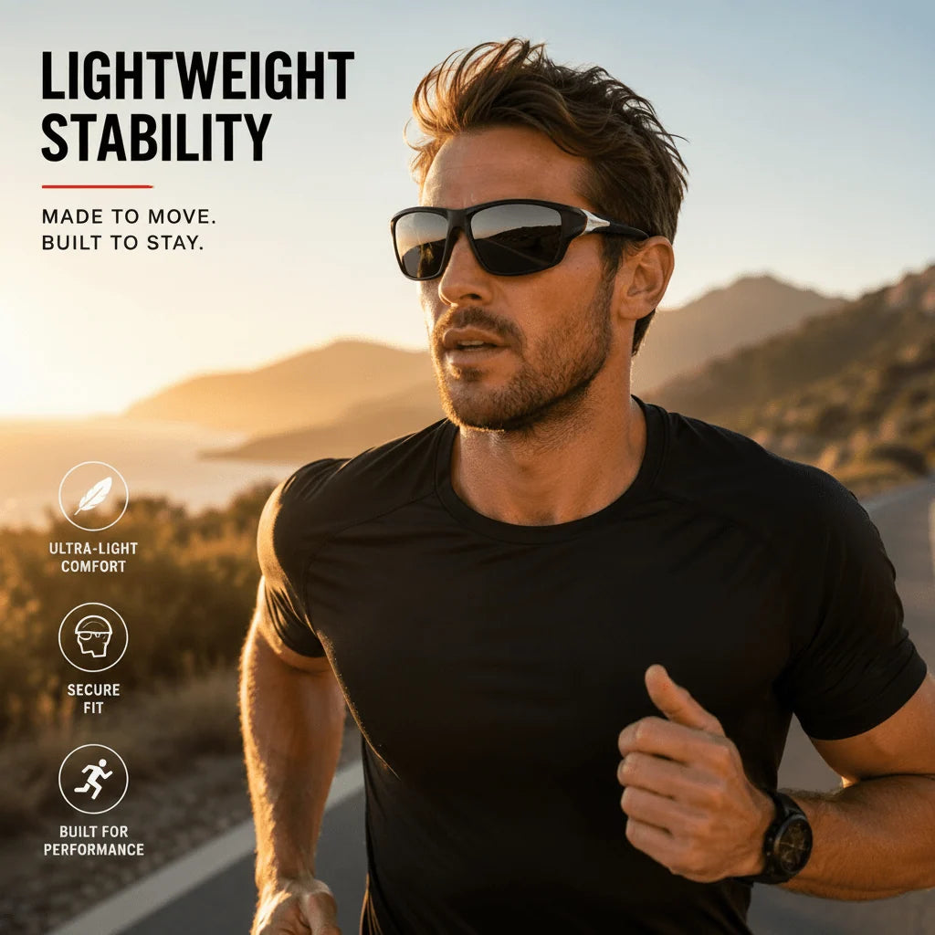 Sports Sunglasses Polarized UV400 Non-Slip Temples