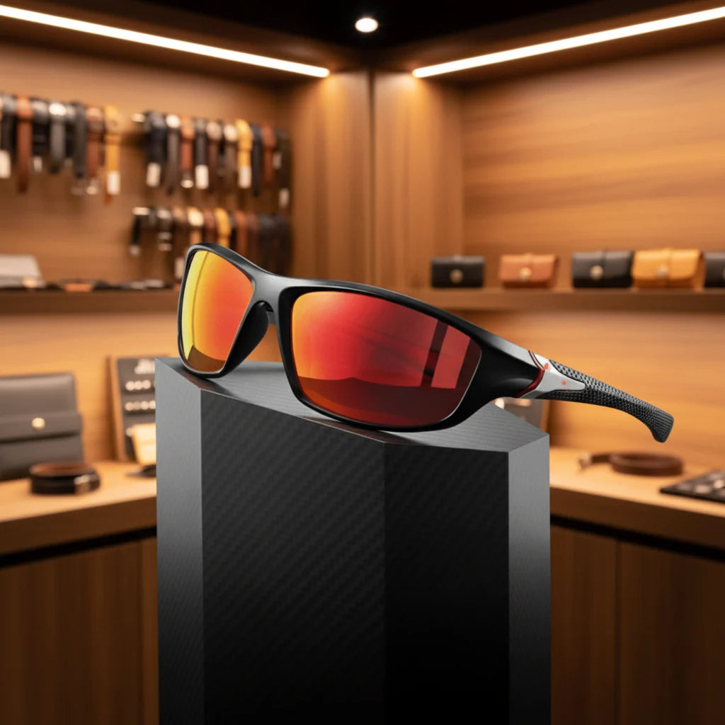 Sports Sunglasses Polarized Wraparound UV400 Protection Secure Fit