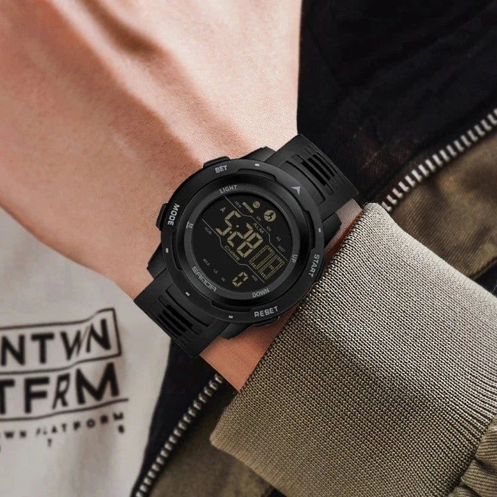 Sports Watch Built In Pedometer Waterproof 5 ATM