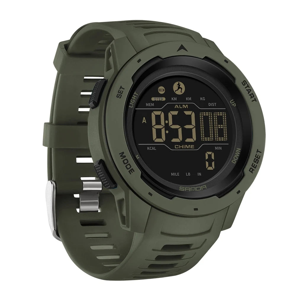 Sports Watch Built In Pedometer Waterproof 5 ATM