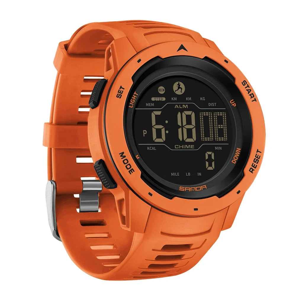 Sports Watch Built In Pedometer Waterproof 5 ATM