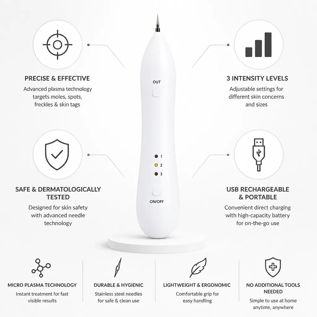 Spot Removal Pen Micro Plasma USB Rechargeable