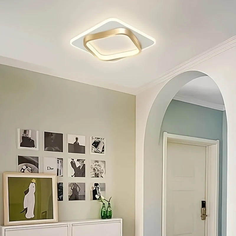 Square Ceiling Light Integrated LED Even Corner Illumination